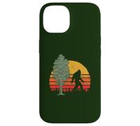 Retro Bigfoot Silhouette & Sequoia Believe! Custodia per iPhone 14