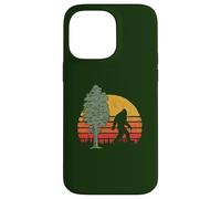Retro Bigfoot Silhouette & Sequoia Believe! Custodia per iPhone 14 Pro Max
