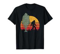 Retro Bigfoot Silhouette & Sequoia Believe! Maglietta