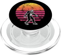 Retro Bigfoot Silhouette Tramonto Per Sasquatch Credenti PopSockets PopGrip per MagSafe
