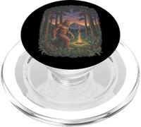 Retro Bigfoot stile vintage Sasquatch vulcano eruzione anni '90 PopSockets PopGrip per MagSafe