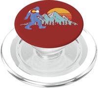 Retro Bigfoot Sun & Mountain State Flag of Colorado Graphic PopSockets PopGrip per MagSafe