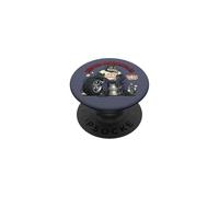 Retro Biker: Custom Motorcycles Lowbrow Wolf Rockabilly 50s PopSockets PopGrip Adesivo