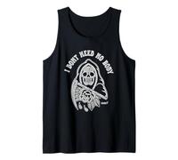 Retro Biker Death/Grim Reaper Clothing Lowbrow No Body Canotta