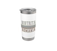 Retro Bistrita Romania Bicchiere termico in acciaio inox doppia parete