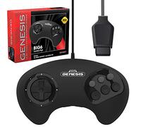 Retro-Bit BIG6 Controller Pad per SEGA Genesis - Porta Originale - Nero