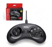 Retro-bit Official SEGA 6-Button Arcade Pad for Mega Drive Mega CD Black
