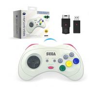 Retro-bit Official SEGA Arcade Pad 2.4G Wireless V2 Saturn PC Mac Switch white