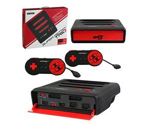 Retro Bit Super Retro Trio 3 in 1 Console Red/Black, NES/SNES/Mega Drive PAL Version (Electronic Games) - [Edizione: Regno Unito]