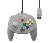 Retro-Bit Tribute 64 Wired N64 Controller per Nintendo 64 - Porta originale - (grigio classico)