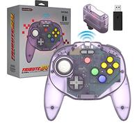 Retro-Bit Tribute64 2.4Ghz Wireless Controller for N64, Switch, Pc, Mac and Other Usb Devices - Atomic Purple - Nintendo Switch