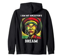Retro Black Queen Afro Donna Empowerment Melanina Orgoglio Donne Felpa con Cappuccio