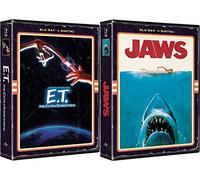 Retro Blu-ray Exclusive in VHS Clamshell Case Steven Spielberg Classics E. T. The Extra-Terrestrial & Jaws 2-Movie Bundle with Digital