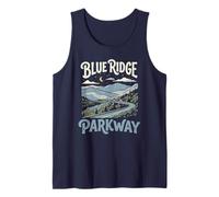 Retro Blue Ridge Parkway Vintage Style 80s National Park Canotta