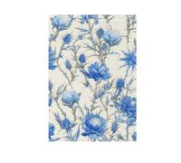 Retro Blue Rose Bianche Cardo e Spine bandiere di pace per esterni banner colorato per la decorazione esterna 28x40 doppia faccia