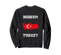 Retro Bodrum Turchia Distressed Turchia Bandiera Felpa