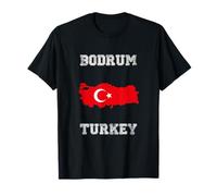 Retro Bodrum Turchia Distressed Turchia Bandiera Maglietta