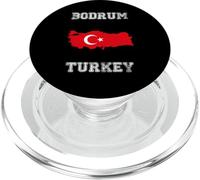 Retro Bodrum Turchia Distressed Turchia Bandiera PopSockets PopGrip per MagSafe
