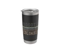 Retro Bogotà Colombia Bicchiere termico in acciaio inox doppia parete