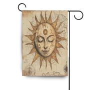 Retro Bohemian Tarocchi Astrologia Stella Luna stagionale casa bandiere per esterni banner per esterno per la decorazione del giardino 28x40 doppia faccia
