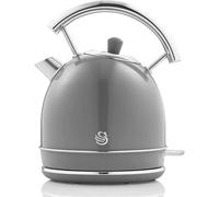 Bollitore Elettrico 1,8 L Design Vintage Acciaio Inossidabile 3000W Colore Grigio