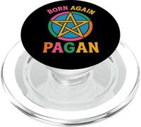Retro Born Again Pentagramma Pagano Spiritualità basata sulla Terra PopSockets PopGrip per MagSafe