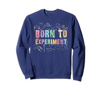 Retro Born to Experiment Chimica Viaggio Insegnante Inspire Stud Felpa