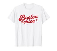 Retro Boston Chica Orgoglioso Latina BOS Ragazze Maglietta