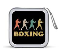 Retro Boxe Divertente CD Holder 40 Capacità DVD Caso Disco Protettivo Storage Organizer Bag per Auto Casa Viaggio