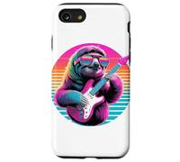 Retrò Bradipo Chitarrista Bradipi Chitarra Custodia per iPhone SE (2020) / 7/8