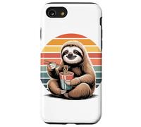 Retrò Bradipo Noodles Istantanei in Tazza Bradipi Custodia per iPhone SE (2020) / 7/8