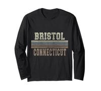 Retro Bristol Connecticut Maglia a Manica