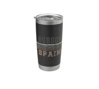 Retro Burgos Spagna Bicchiere termico in acciaio inox doppia parete