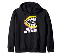 Retro Byte Bite Cultura Pop Retro Video Gioco Felpa con Cappuccio