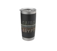 Retro Cairo Egitto Bicchiere termico in acciaio inox doppia parete