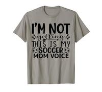 Retro Calcio Mamma Voce Team Spirito Sideline Fan Madre Donne Maglietta