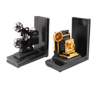 Retro Camera Bookend Movie Film Projector Black Silver Collector's Pro