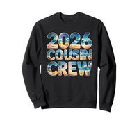Retro Camp 2026 Cousin Crew Vacanza Viaggio Surf Spiaggia Felpa