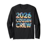 Retro Camp 2026 Cousin Crew Vacanza Viaggio Surf Spiaggia Maglia a Manica