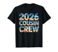 Retro Camp 2026 Cousin Crew Vacanza Viaggio Surf Spiaggia Maglietta