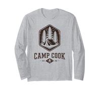 Retro Camp Cuoco Falò Chef Camping Director Vibes Staff Maglia a Manica