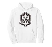 Retro Camp Host Cugino Nonno Camping Director Vibes Staff Felpa con Cappuccio