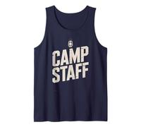 Retro Camp Staff Campeggio Estivo Host Crew Consulente del Personale Canotta