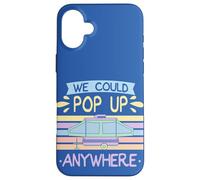Retro Camper Citazione We Could Pop Up Anywhere Camping Lovers Custodia per iPhone 16 Plus