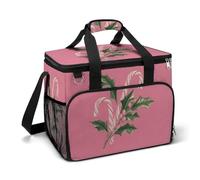 Retro Candy Canes Vischio Camping Cooler Bag Isolato Spiaggia Refrigeratori Portatile A Prova di Perdite Borse con Tracolla