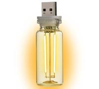 Retro Car Lamp, Touch Adjustment Led Lamp, Glass Bottle Car Light, Automotive Interface Charging Lamp, Car Usb Night Lamp, Unique Retro Glass Bottle Design Touch Adjustment Led Light For Car