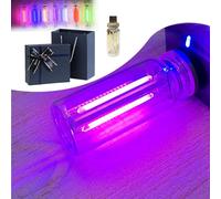 Retro Car Lamps, Car LED Lights Interior, Plug-In USB Automotive Interface Charging Night Lamps, Portable Car Interior Atmosphere Lights (Purple)