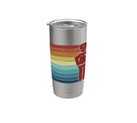 Retro Carcere Guardia Polizia Ufficiale Correzioni Ufficiale Bicchiere termico in acciaio inox doppia parete