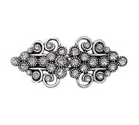 Retro Cardigan Clip di Fissaggio Per Vestiti Mollette Sciarpa Clip Spilla Sliver Pin Fibbia Supporto Della Clip Delle Donne Gioielli, Misura unica, Agata