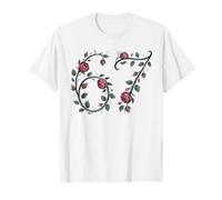 Retro Carino Floreale 67 Rose San Valentino Divertente Amore 67 Maglietta
